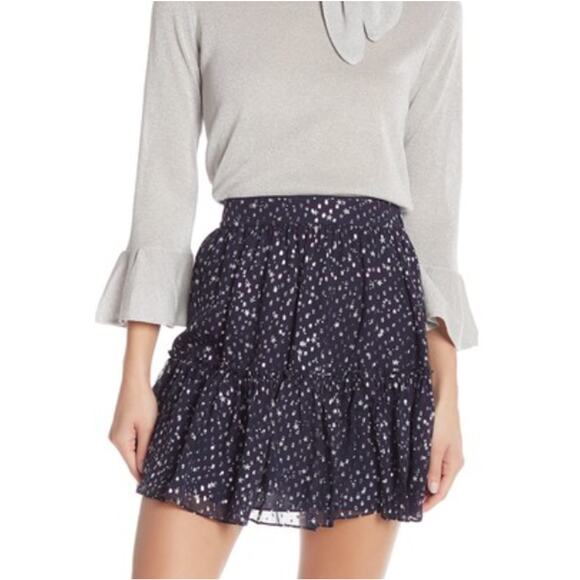 Kate Spade Navy Blue Dot Skirt, Mini, Size 4 - Picture 2 of 8